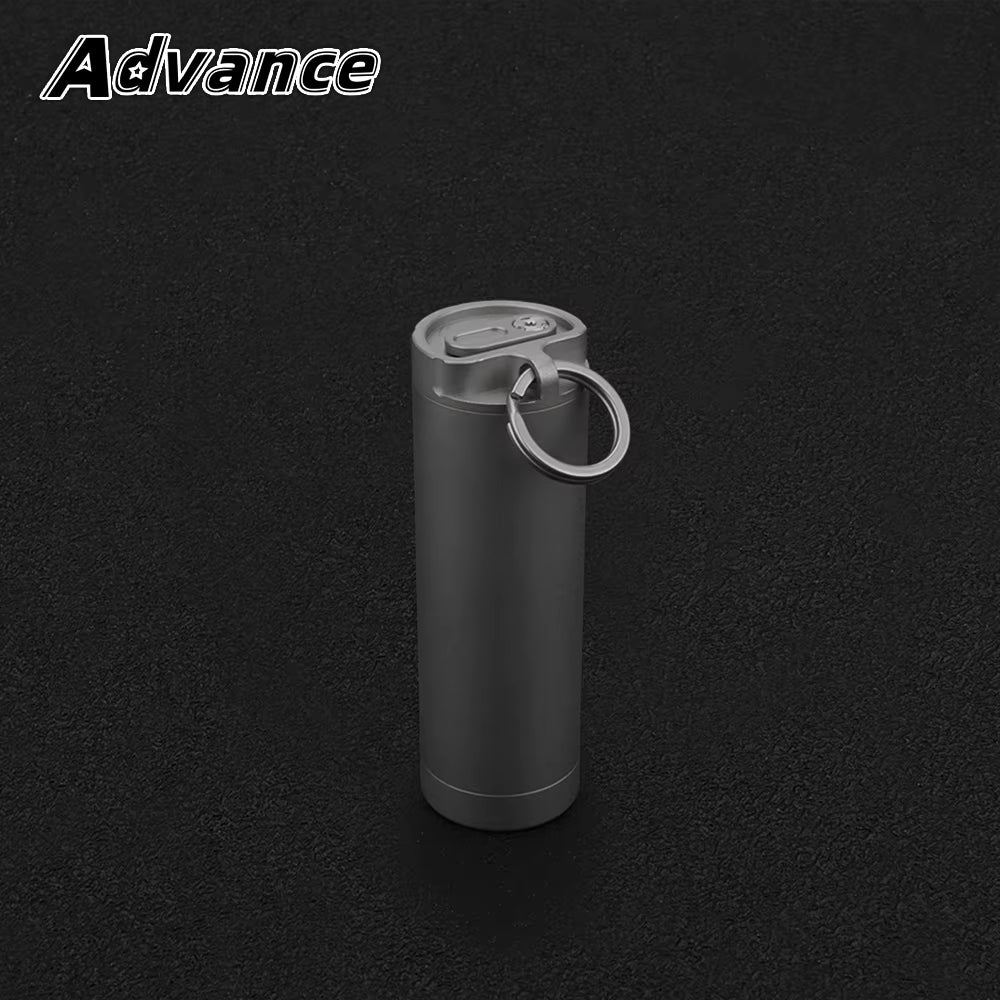 Ultralight Titanium EDC Storage Case - Waterproof Pill & Toothpick Holder for Outdoor Travel
