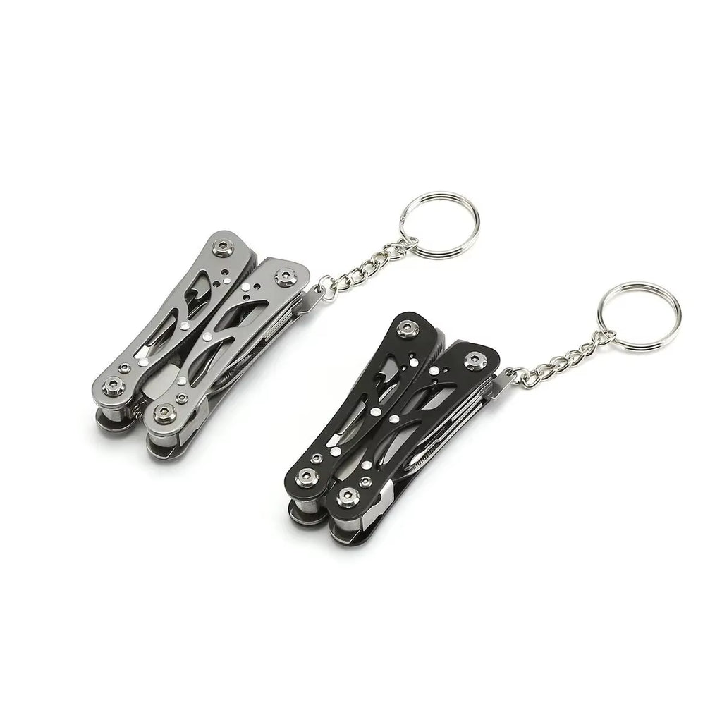 Heavy-Duty Carbon Steel Multi-Tool Pliers | Compact Folding Survival Gear & Repair Tool