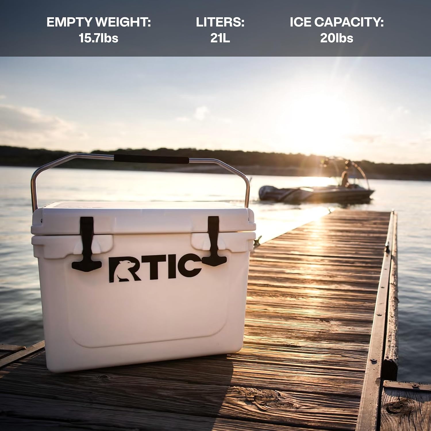 Heavy Duty Insulated Ice Chest - Ultra-Tough Hard Cooler Box for Fishing, Boating & Beach - High-Performance Portable Cooler for Outdoor BBQ