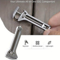 Compact EDC Multi Tool - Portable Key Ring Multi-Tool with Cutter & Screwdriver for Camping & Survival