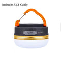 10W Portable LED Tent Lantern - USB Rechargeable 1800mAh Battery Camping Light - Hanging Night Lamp for Hiking & Emergency Power