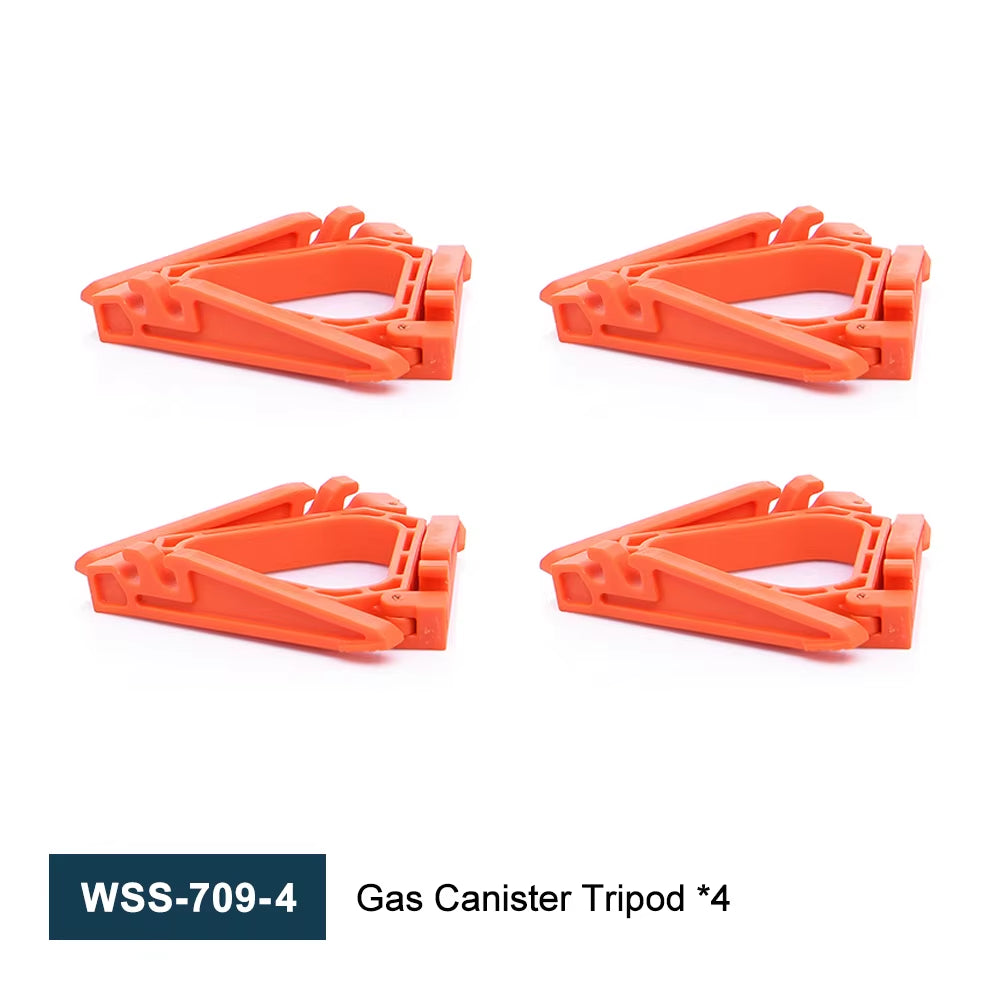 Foldable Camping Stove Gas Canister Bracket | Stable Tripod Stand Base for Outdoor Cooking