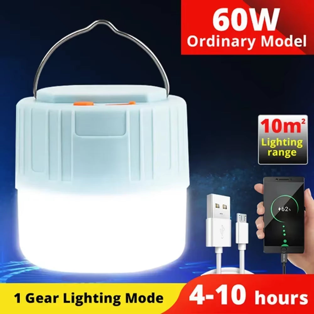 Solar Rechargeable LED Camping Light | Waterproof Portable Emergency Tent Lantern