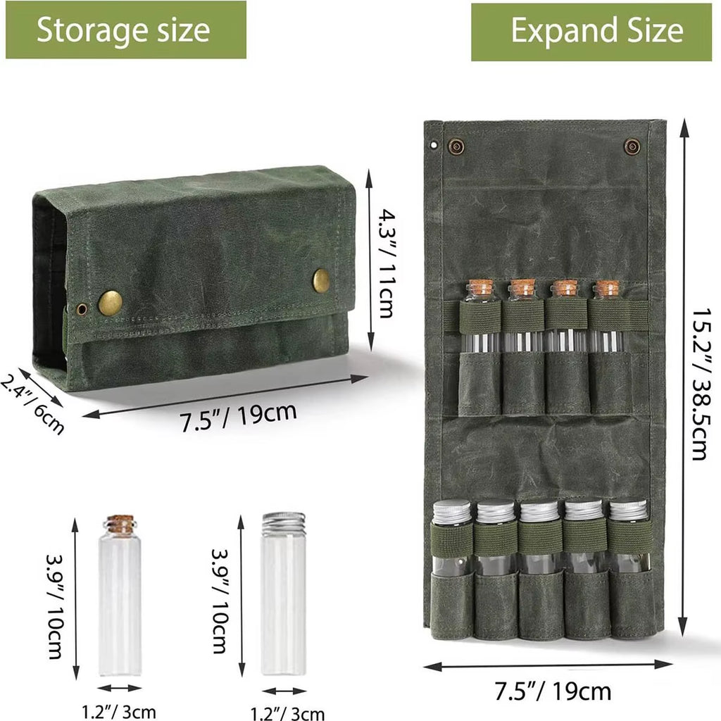 Portable Outdoor Camping Spice Bottle Set - Convenient Seasoning Storage for Picnics and Adventures