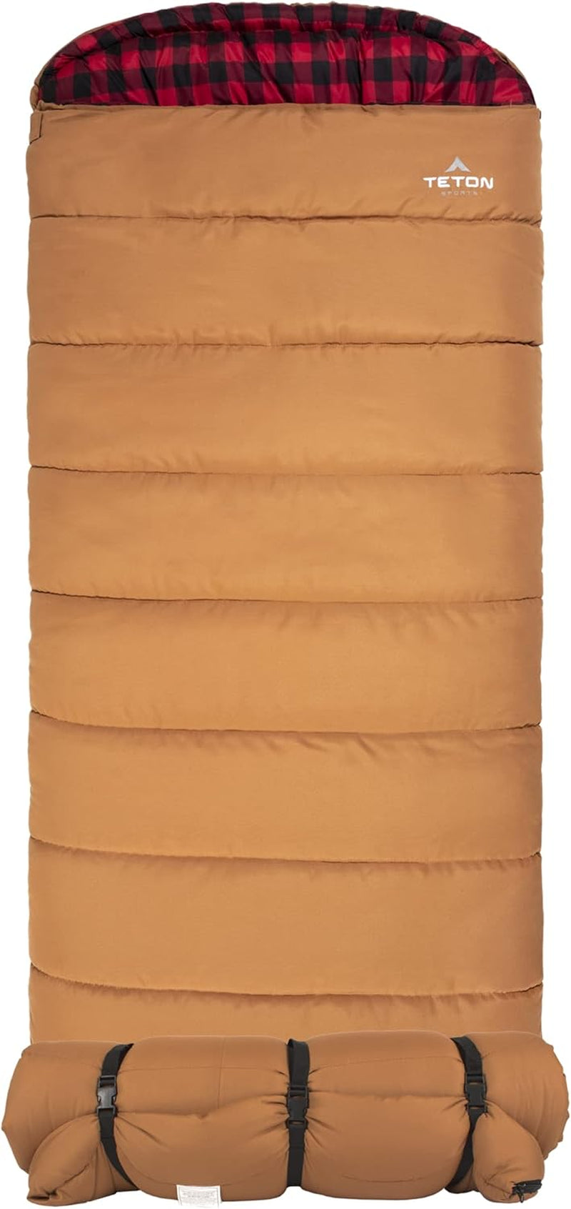 Deer Hunter Heavy Duty Canvas Sleeping Bag - Teton Tough Survival Gear for Hunting & Cold Weather - Warm Cotton Flannel Lined Sleeping Bag