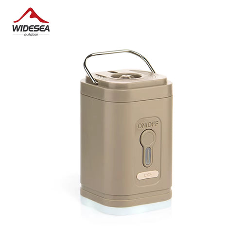 2-in-1 Mini Electric Air Pump & Camping Lantern - Portable Rechargeable Air Machine for Air Mattress - Waterproof Travel Gear for Swimming Rings
