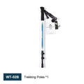 Lightweight Carbon Fiber Trekking Poles - 65-135cm Retractable Hiking Poles - Shock-Absorbing Mountaineering Sticks for All Terrain