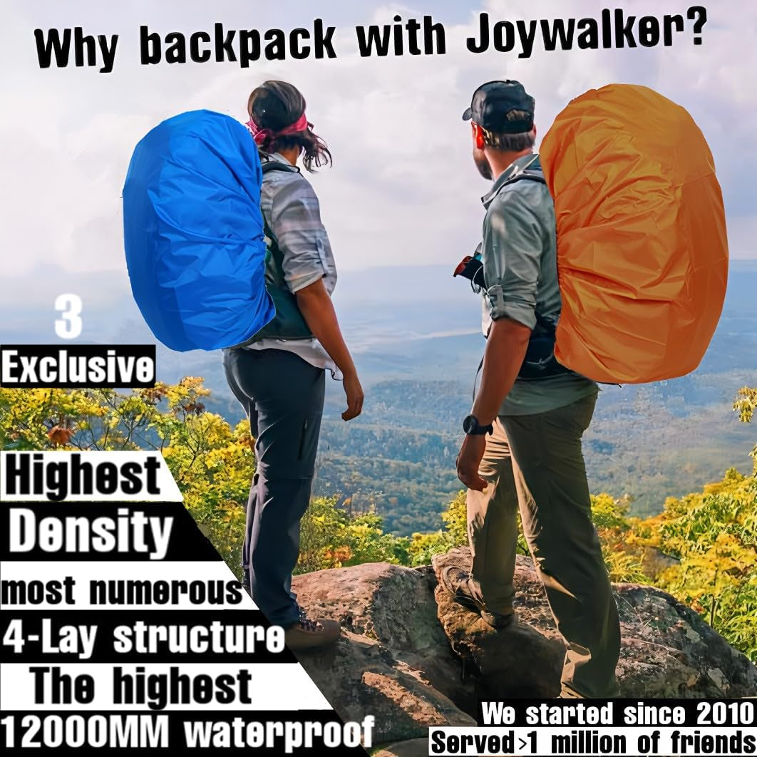 Heavy-Duty Waterproof Backpack Rain Cover | 12000mm Multi-Layer Protection for Hiking & Camping
