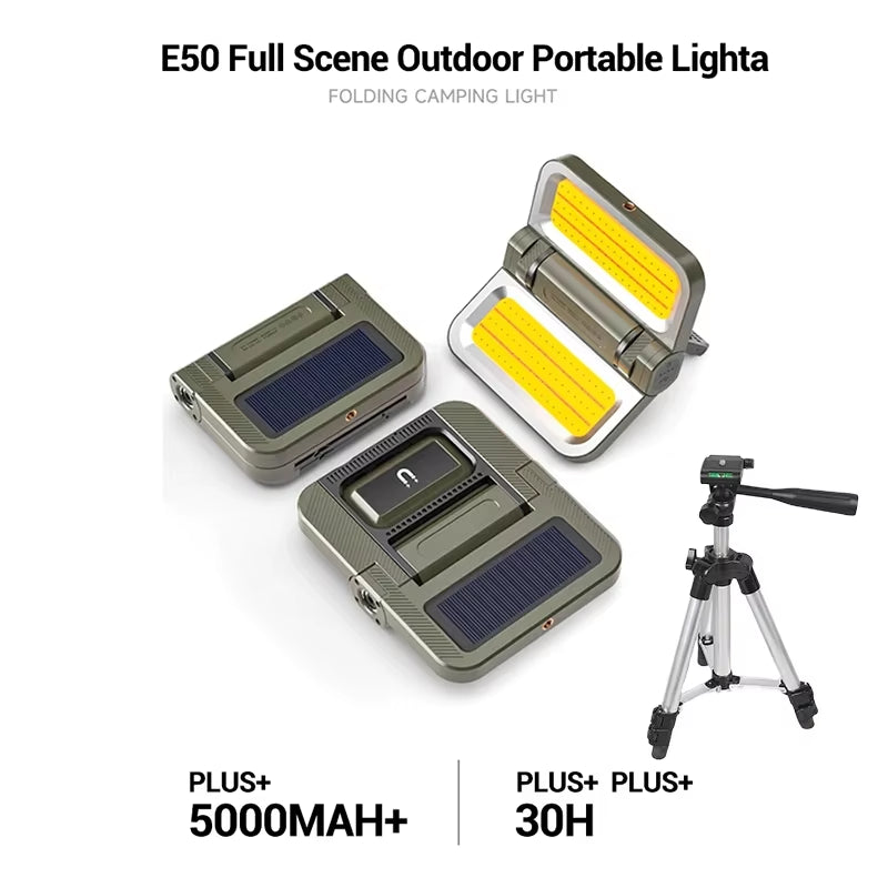 5000mAh Solar Powered LED Camping Lantern | 2400LM Waterproof Portable Emergency Tent Light