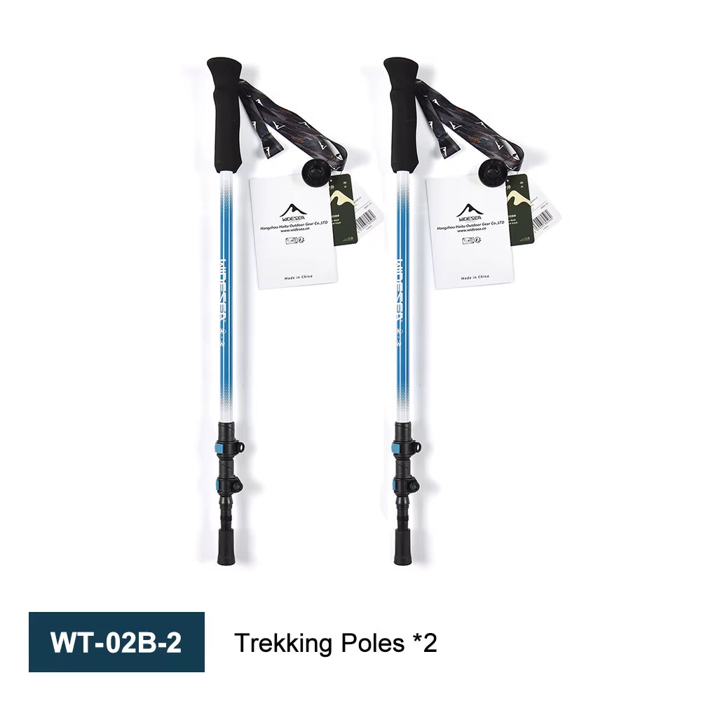 Lightweight Carbon Fiber Trekking Poles - 65-135cm Retractable Hiking Poles - Shock-Absorbing Mountaineering Sticks for All Terrain